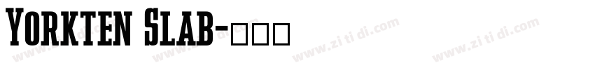 Yorkten Slab字体转换